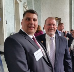 Virginia (9th District) Congressman Morgan Griffith and Luna Research Engineer Dan Metrey at the DHS S&T First Responder Technology Hill Day