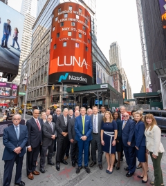 Luna Innovations at the NASDAQ Tower, Times Square, New York City