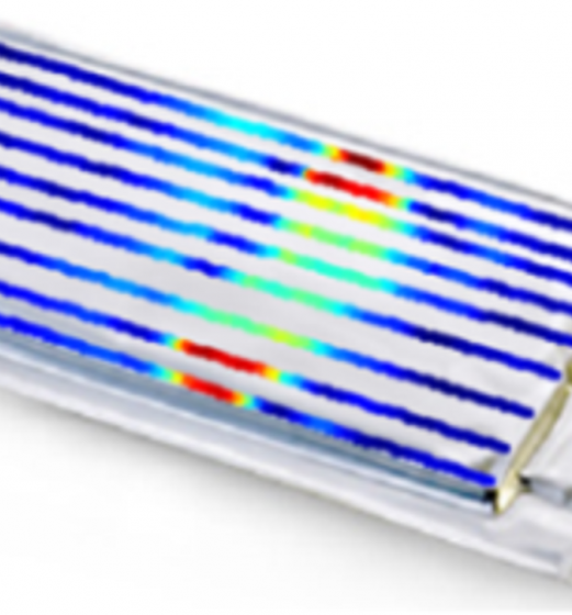 Thermal map of battery cell